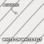 Premium Acoustic Wall Panels – Wooden Slatted Felt Back Panel 2400mm x 600mm x 17mm (1.44m²)