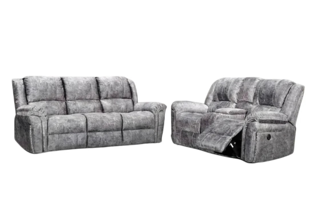 Galaxy 3+2 Fabric Electric Recliner Sofa Collection With USB Port