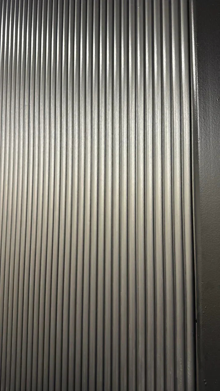Metallic Silver Fluted Wall Panels – Premium WPC Decorative Panels for UK Homes