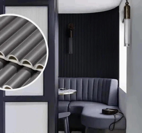 Black Fluted Wall Panels – Premium WPC Decorative Panels for UK Homes