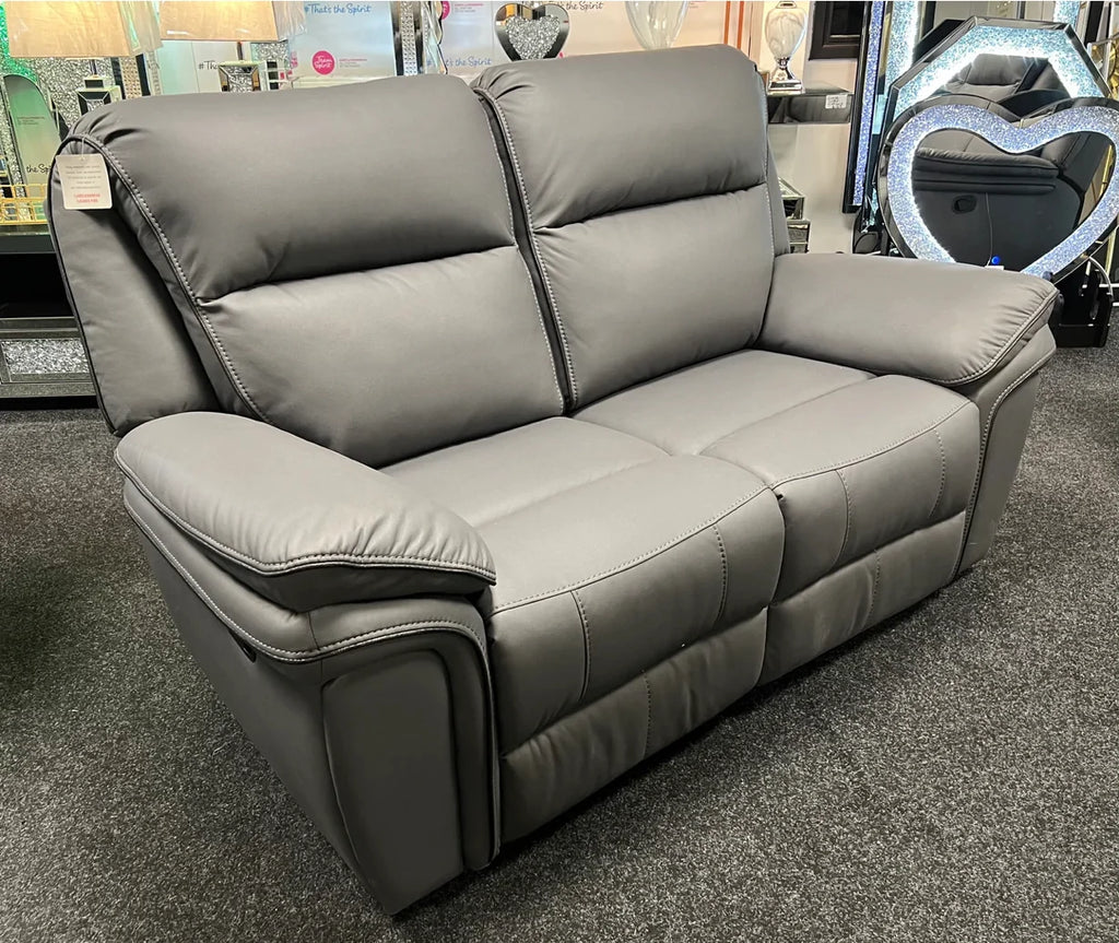 Montana 3 Seater 2 Seater 1 Seater Recliner Sofa Grey