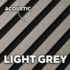 Premium Acoustic Wall Panels – Wooden Slatted Felt Back Panel 2400mm x 600mm x 17mm (1.44m²)