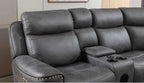 TECHTRONIC Technology Fabric Electric CORNER RECLINER SOFA Grey