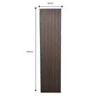 Acoustic Black oak charcoal Premium wooden wall Panel 2400mm x 600mm