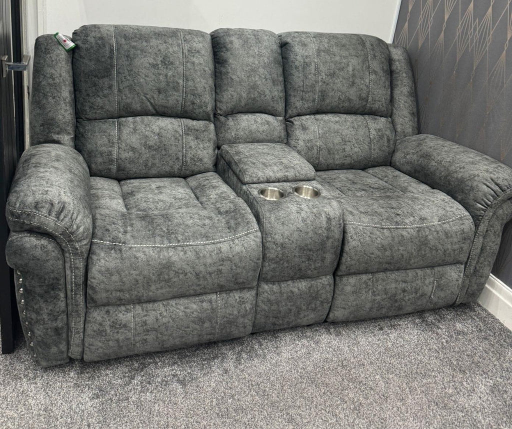 Galaxy 3+2 Fabric Electric Recliner Sofa Collection With USB Port