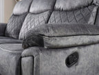 NORMANDY RECLINER Sofa - Available in Silver Grey - 3 Seater Recliner Sofa , 2 Seater Recliner , 1 Seater Recliner Chair
