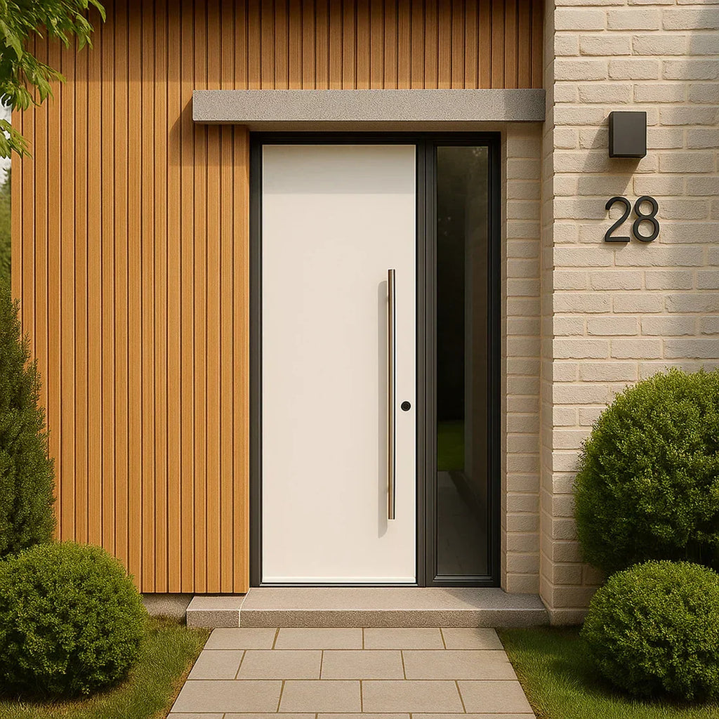 Light Oak PVC Exterior Wall Panels – Waterproof Outdoor & Garden Cladding