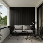 Black PVC Exterior Wall Panels (290cm)– Weatherproof Outdoor & Garden Wall Cladding UK (2 Pcs)