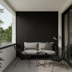 Black PVC Exterior Wall Panels – Waterproof Outdoor & Garden Cladding