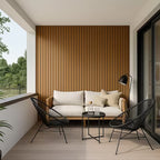 Light Oak PVC Exterior Wall Panels – Waterproof Outdoor & Garden Cladding