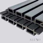 Kladd™ Exterior Wall Panel Composite Cladding Standard Slat - Grey Oak | 180cm / 290cm (Set of 4)