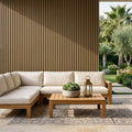 Kladd™ Exterior Wall Panel Composite Cladding Standard Slat - Light Oak | 180cm / 290cm (Set of 4)