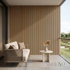 Kladd™ Exterior Wall Panel Composite Cladding Standard Slat - Light Oak | 180cm / 290cm (Set of 4)