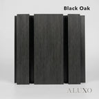 Kladd™ Wide Exterior Wall Panel Composite Cladding 86mm Slat - Black Oak | 180cm / 290cm (Set of 4)