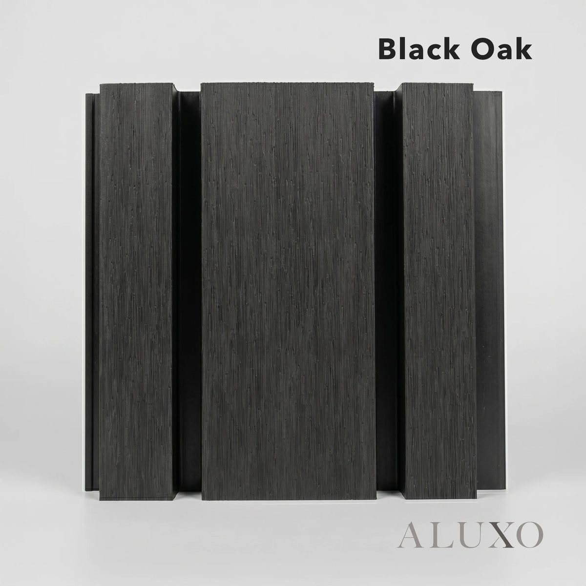 Kladd™ Wide Exterior Wall Panel Composite Cladding 86mm Slat - Black Oak | 180cm / 290cm (Set of 4)