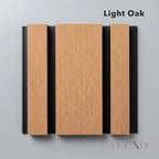Kladd™ Wide Exterior Wall Panel Composite Cladding 86mm Slat - Light Oak | 180cm / 290cm (Set of 4)