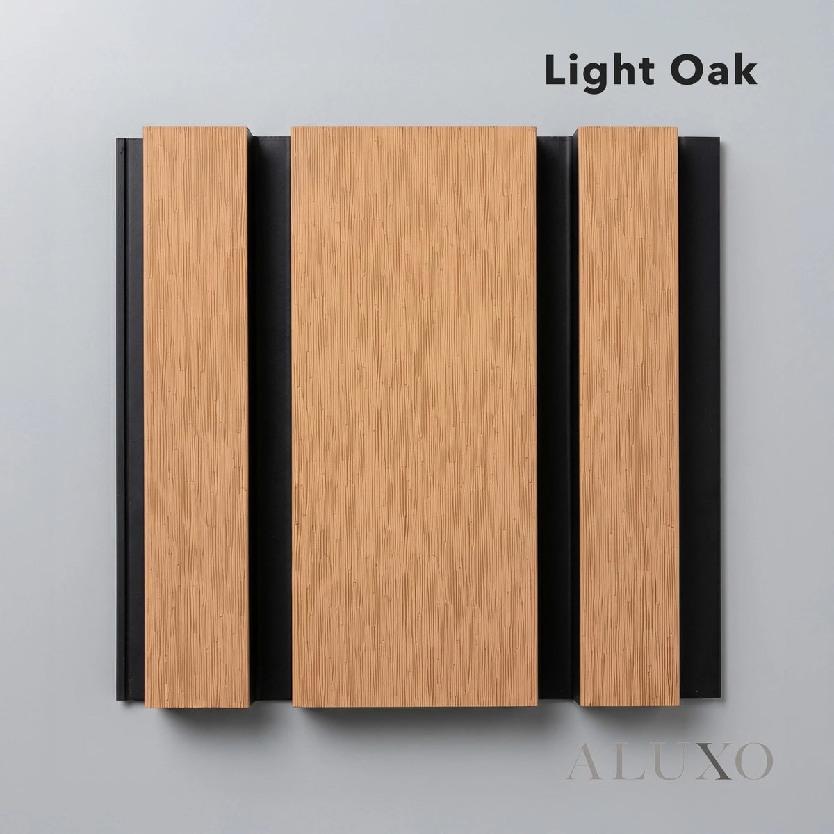 Kladd™ Wide Exterior Wall Panel Composite Cladding 86mm Slat - Light Oak | 180cm / 290cm (Set of 4)