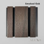 Kladd™ Wide Exterior Wall Panel Composite Cladding 86mm Slat - Smoked Oak | 180cm / 290cm (Set of 4)