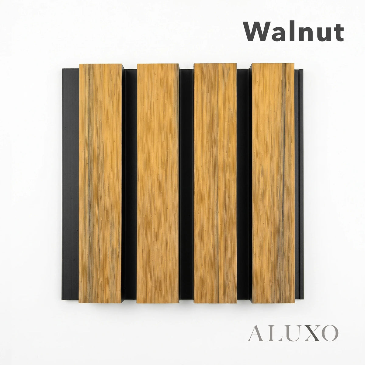 Kladd™ Exterior Wall Panel Composite Cladding Standard Slat - Walnut | 180cm / 290cm (Set of 4)