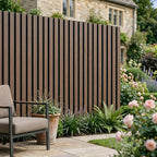 Kladd™ Exterior Wall Panel Composite Cladding Standard Slat - Smoked Oak | 180cm / 290cm (Set of 4)