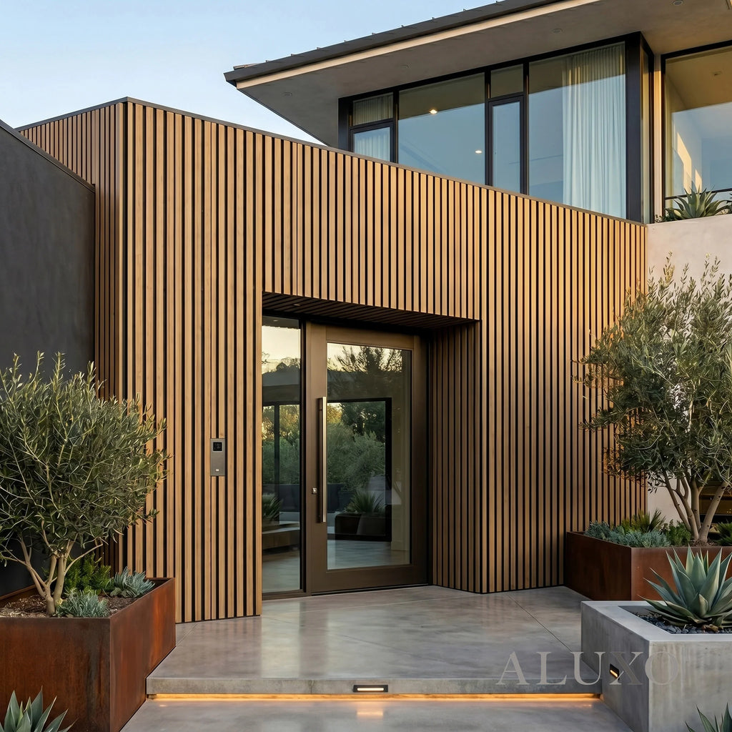 Kladd™ Exterior Wall Panel Composite Cladding Standard Slat - Walnut | 180cm / 290cm (Set of 4)