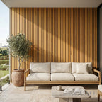 Kladd™ Exterior Wall Panel Composite Cladding Standard Slat - Walnut | 180cm / 290cm (Set of 4)