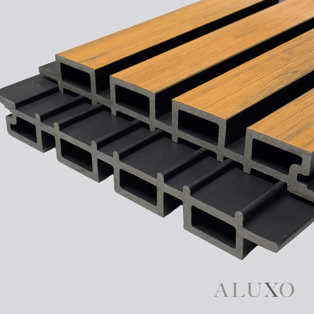 Kladd™ Exterior Wall Panel Composite Cladding Standard Slat - Walnut | 180cm / 290cm (Set of 4)