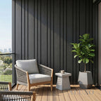 Kladd™ Wide Exterior Wall Panel Composite Cladding 86mm Slat - Black Oak | 180cm / 290cm (Set of 4)