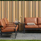 Kladd™ Wide Exterior Wall Panel Composite Cladding 86mm Slat - Light Oak | 180cm / 290cm (Set of 4)
