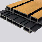 Kladd™ Wide Exterior Wall Panel Composite Cladding 86mm Slat - Walnut | 180cm / 290cm (Set of 4)