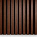 Walnut Acoustic Premium slatted wooden wall Panels 2400mm x 600mm - X1 Panel