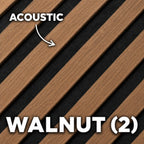 Premium Acoustic Wall Panels – Wooden Slatted Felt Back Panel 2400mm x 600mm x 17mm (1.44m²)
