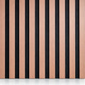Natural Oak Acoustic slatted wooden felt back wall Panels 2400mm x 600mm - x1 Panel