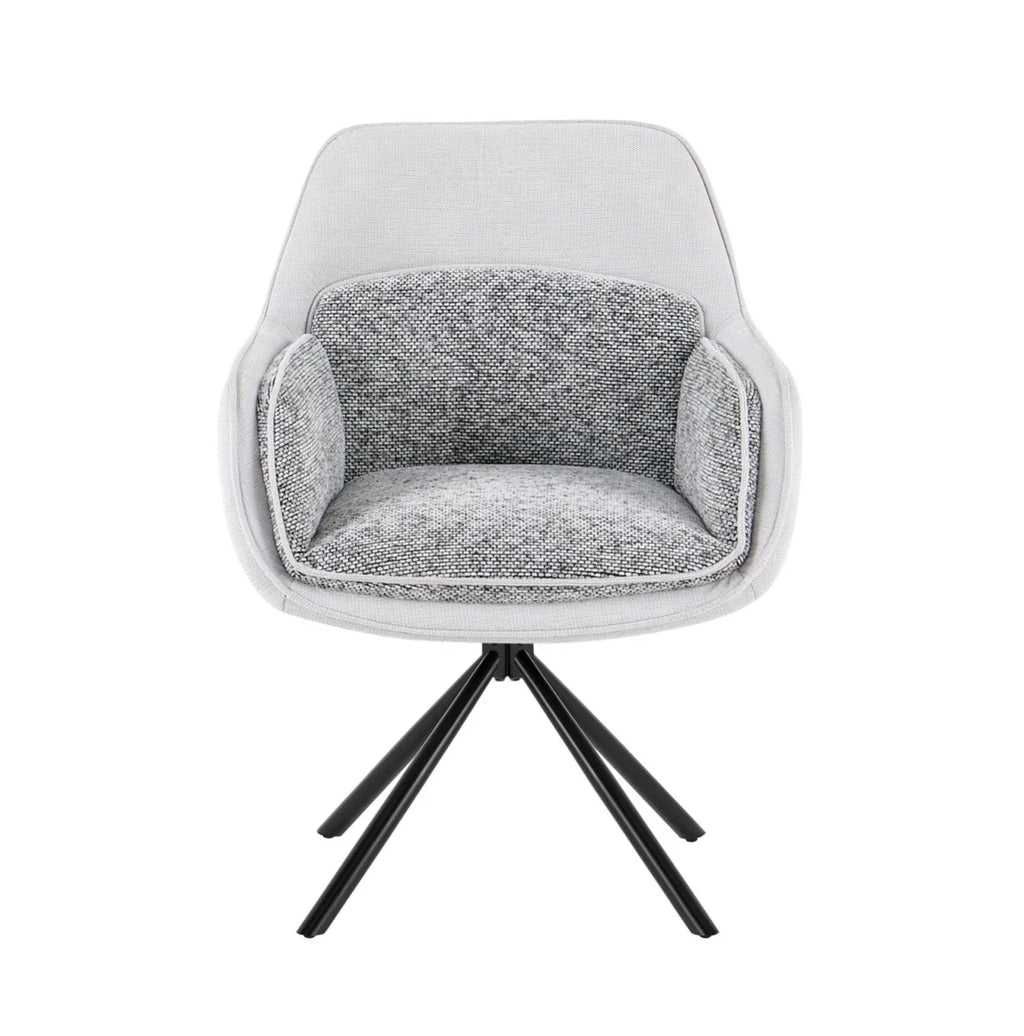 Florence Grey 360° Swivel Accent Chair| Minimum order 2 Chairs