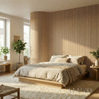 Flexii™ Flex Oak Slatted Wall Panel | Flexible Wood Slats 240cm x 60cm (Set of 2)