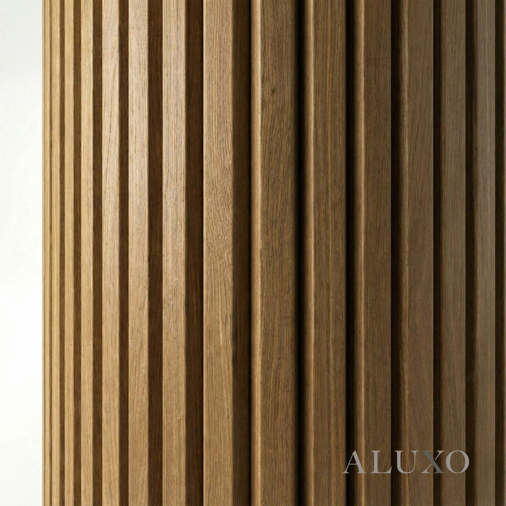 Flexii™ Flex Walnut Slatted Wall Panel | Flexible Wood Slats 240cm x 60cm (Set of 2)