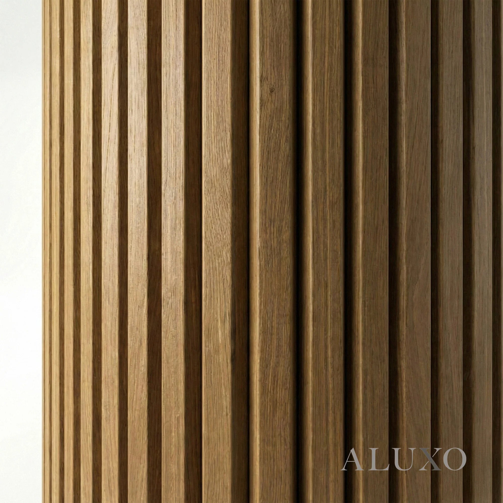 Flexii™ Flex Walnut Slatted Wall Panel | Flexible Wood Slats 240cm x 60cm (Set of 2)