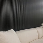Black Fluted Wall Panels – Premium WPC Decorative Panels for UK Homes