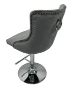 Valencia Bar Stool Ring Knocker Dark Grey