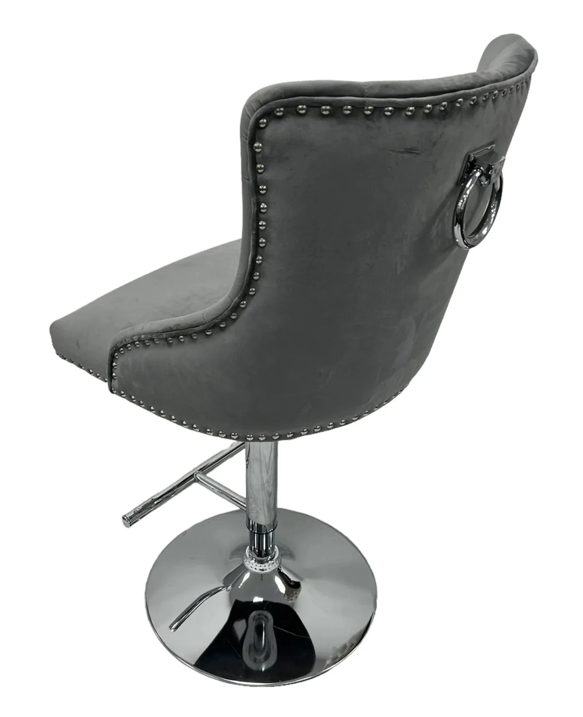 Valencia Bar Stool Ring Knocker Dark Grey