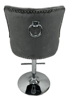 Valencia Bar Stool Ring Knocker Dark Grey
