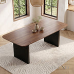 ALUXO® Genesis 180cm Walnut Dining Table - Slimline Fluted Base