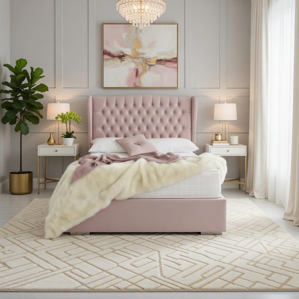 Grace Luxury Upholstered Bed Frame