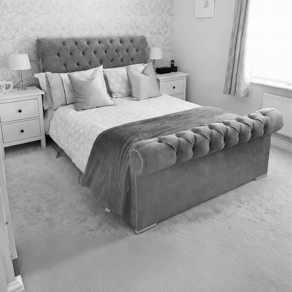 Hamilton Luxury Upholstered Bed with Orthopedic Mattress
