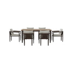 Hemera 6 Seater Garden Dining Set – Modern Aluminium Patio Table & Chairs UK