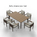 Hemera 6 Seater Garden Dining Set – Modern Aluminium Patio Table & Chairs UK