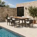 Hemera 6 Seater Garden Dining Set – Modern Aluminium Patio Table & Chairs UK