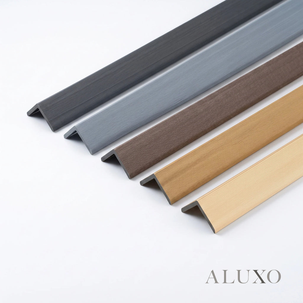 Kladd™ Exterior Wall Panel Composite Cladding Corner Trim - Light Oak | 180cm / 290cm (Set of 2)