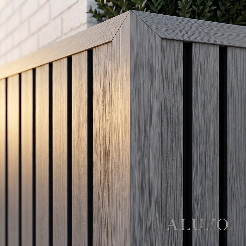 Kladd™ Exterior Wall Panel Composite Cladding Corner Trim - Grey Oak | 180cm / 290cm (Set of 2)