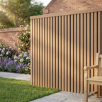 Kladd™ Exterior Wall Panel Composite Cladding Corner Trim - Light Oak | 180cm / 290cm (Set of 2)